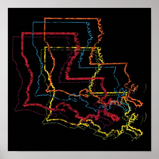 louisiana pride blur poster (Front)