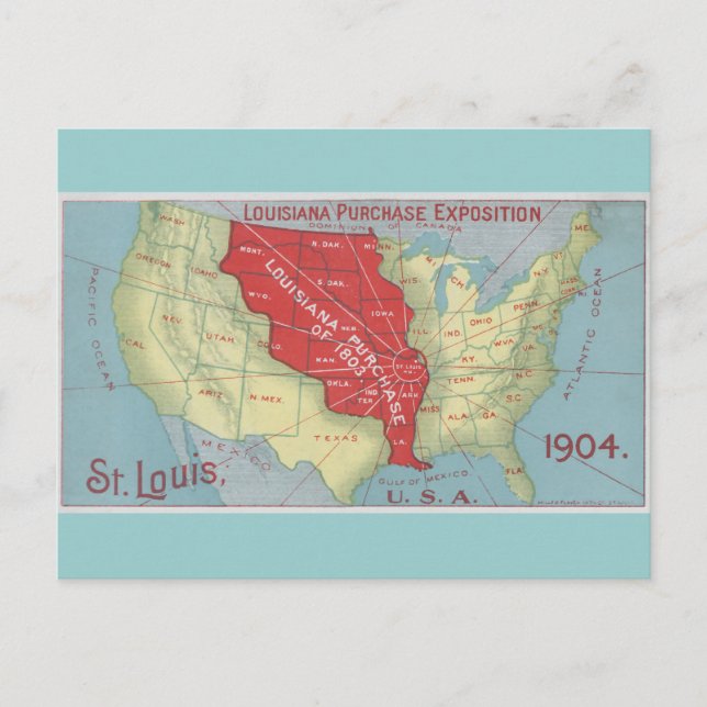 Louisiana Purchase Postcard (Front)