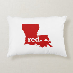LOUISIANA RED STATE DECORATIVE CUSHION