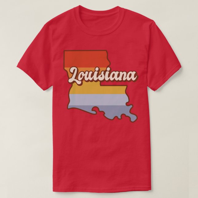 Louisiana Retro TShirt (Design Front)