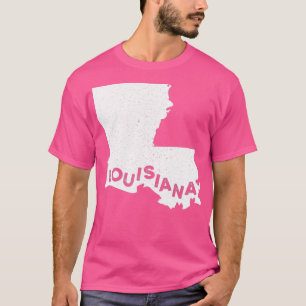 Louisiana Roots State Map Home Love Pride Gift T-Shirt