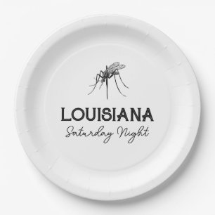 Louisiana Saturday Night Customizable Paper Plates