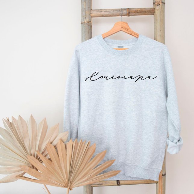 Louisiana Script State Women’s Sweatshirt (Creator Uploaded)