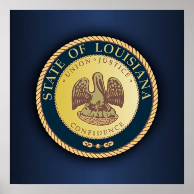 Louisiana Seal Poster (Front)