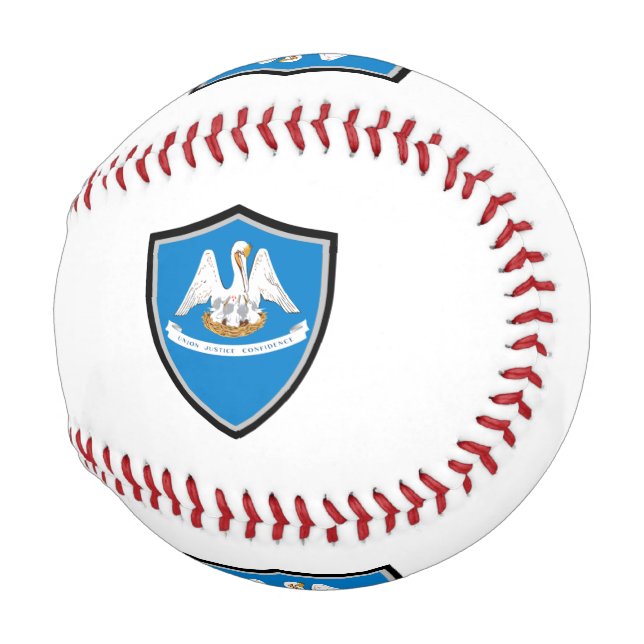 Louisiana shield flag baseball (Front Right)