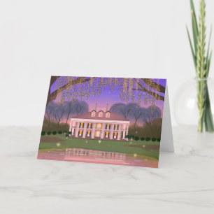 Louisiana Southern Mansion House Blank Card