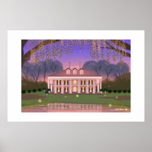 Louisiana Southern Mansion House Extra Large Print