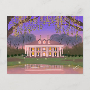 Louisiana Southern Mansion House  Postcard
