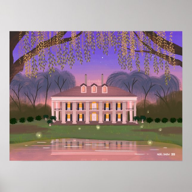 Louisiana Southern Mansion House  Poster (Front)