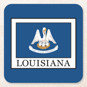 Louisiana Square Paper Coaster