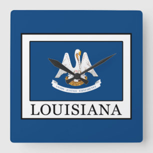 Louisiana Square Wall Clock