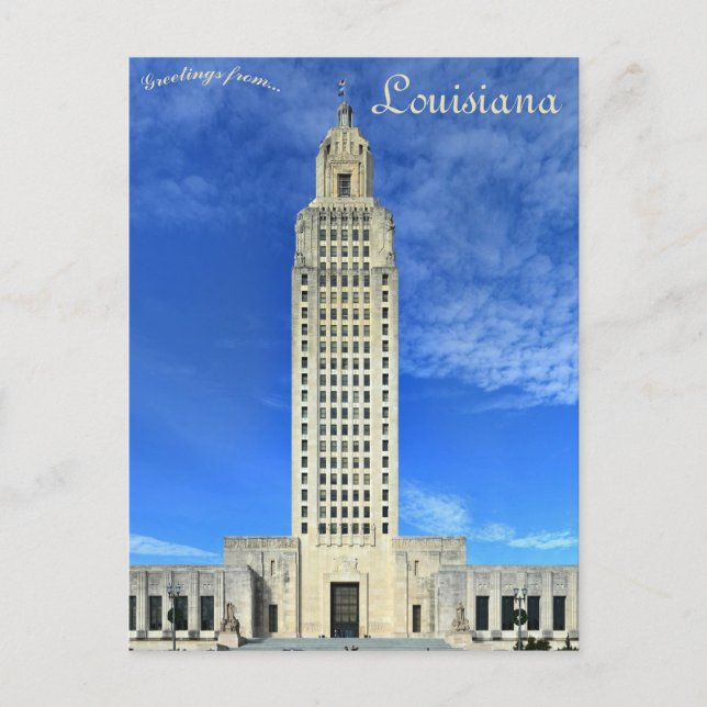Louisiana State Capitol Baton Rouge Louisiana Postcard (Front)