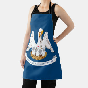 Louisiana State Flag Apron