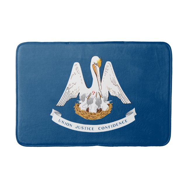 Louisiana State Flag Bath Mat (Front)