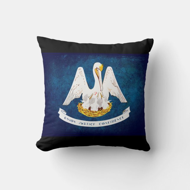 Louisiana state flag cushion (Front)