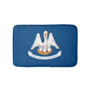 Louisiana State Flag Design Bath Mat