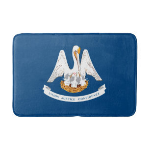 Louisiana State Flag Design Bath Mat