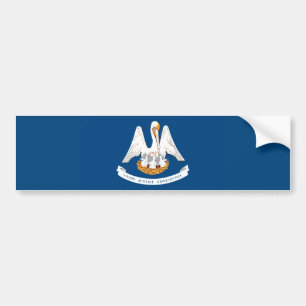 Louisiana State Flag Design Bumper Sticker