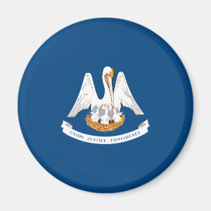 Louisiana State Flag Design Magnet