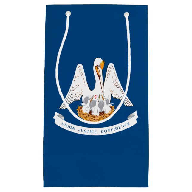 Louisiana State Flag Design Small Gift Bag (Front)