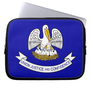 Louisiana State Flag Laptop Sleeve