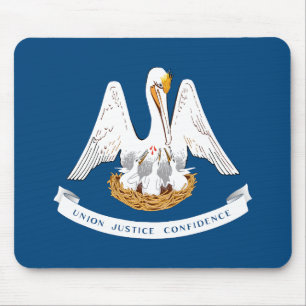 Louisiana State Flag Mouse Mat
