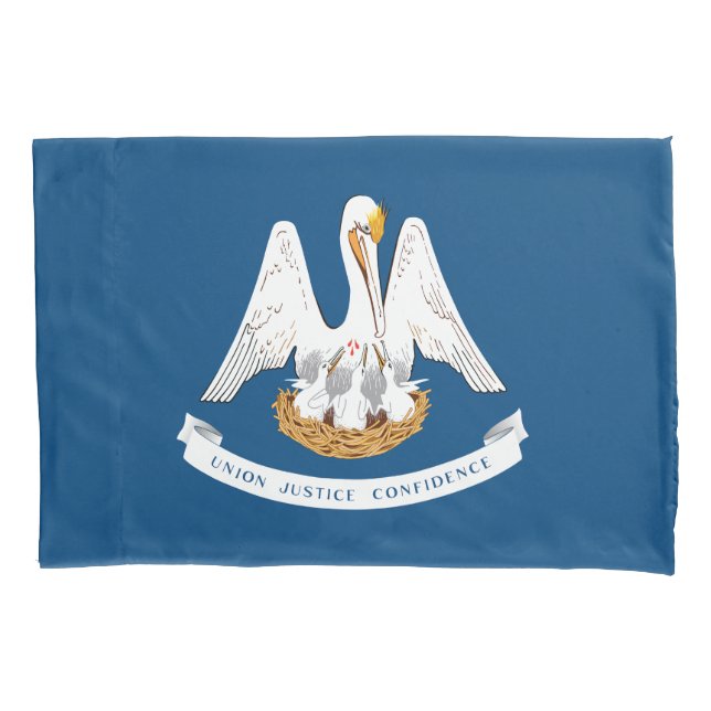 Louisiana State Flag Pillowcase (Front)