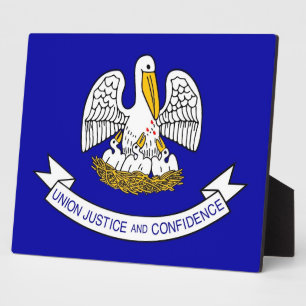 Louisiana State Flag Plaque
