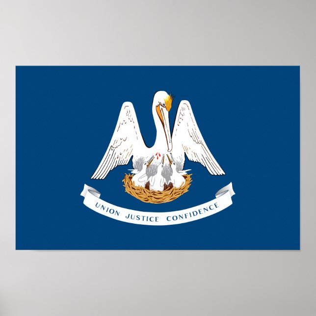 Louisiana State Flag Poster (Front)