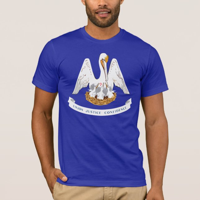 Louisiana State Flag T-Shirt (Front)