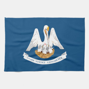 Louisiana State Flag Tea Towel