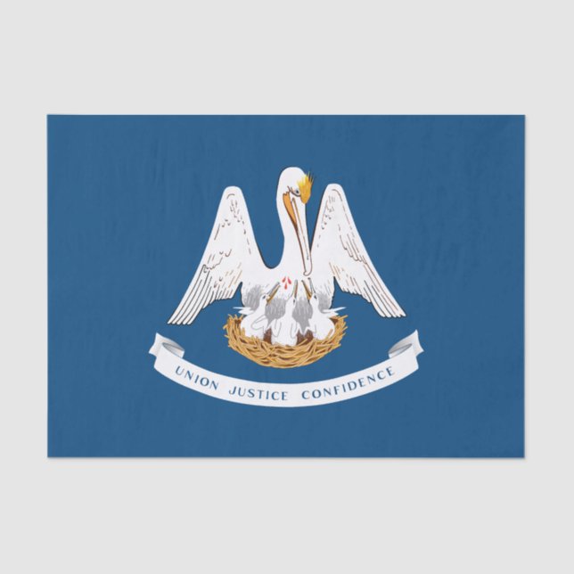 Louisiana State Flag Tissue Paper (Front)