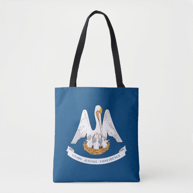 Louisiana State Flag Tote Bag (Front)