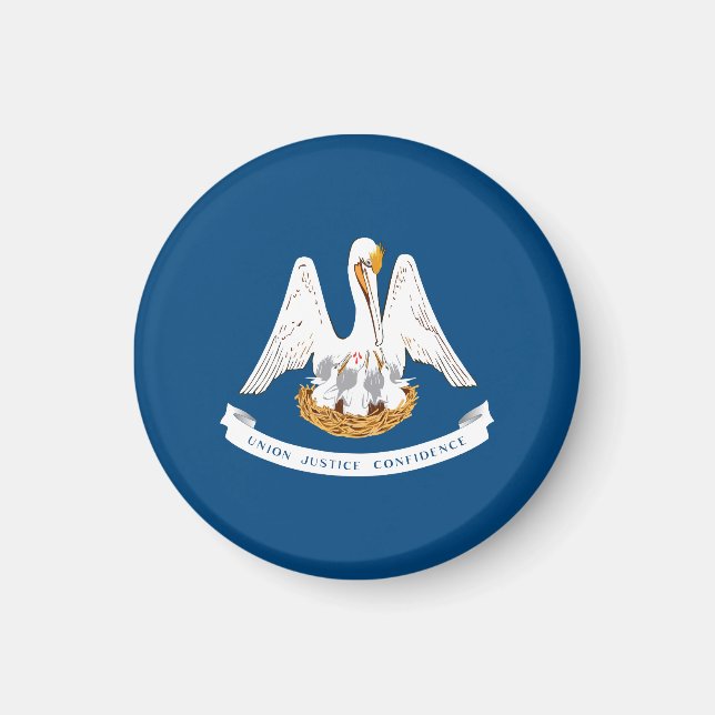 Louisiana State Flag USA Magnet (Front)