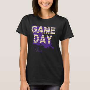 Louisiana State Football Game Day Vibes Tigers T-Shirt