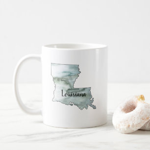 Louisiana State Illustration Coffee Mug