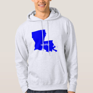 Louisiana State Map Belong Hoodie