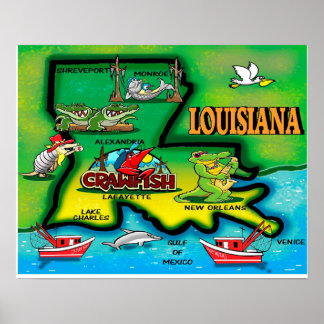 Louisiana State Poster
