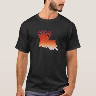 Louisiana State Redfish Skin Scale Art Fishing Déc T-Shirt