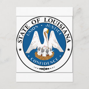 Louisiana State Seal Postcard