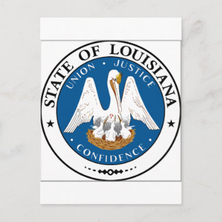 Louisiana State Seal Postcard