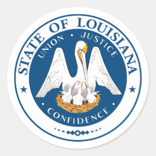 Louisiana State Seal Stickers