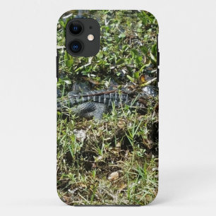 Louisiana Swamp Alligator in Jean Lafitte Close Up iPhone 11 Case