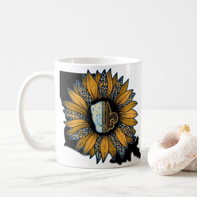 Louisiana Themed Mug   (With Donut)