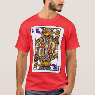 Louisiana Tiger King Playing Card Awesome King Ti T-Shirt