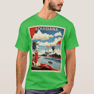 Louisiana United States of America Tourism Vintage T-Shirt