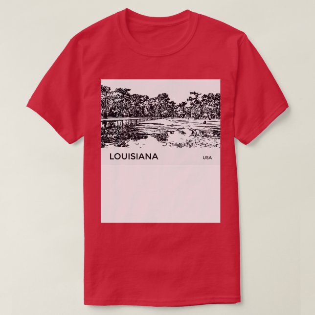 Louisiana USA TShirt (Design Front)