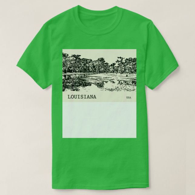 Louisiana USA TShirt - 1 (Design Front)