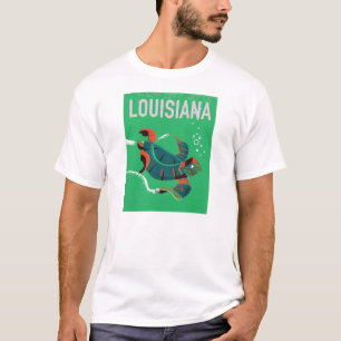 louisiana USA vintage travel poster art T-Shirt