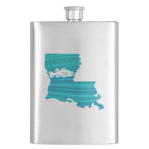 Louisiana Wave Fishing Hip Flask